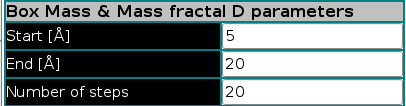 SOMO FD Box and Mass common parameters