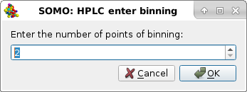 SOMO HPLC-SAXS binning window panel