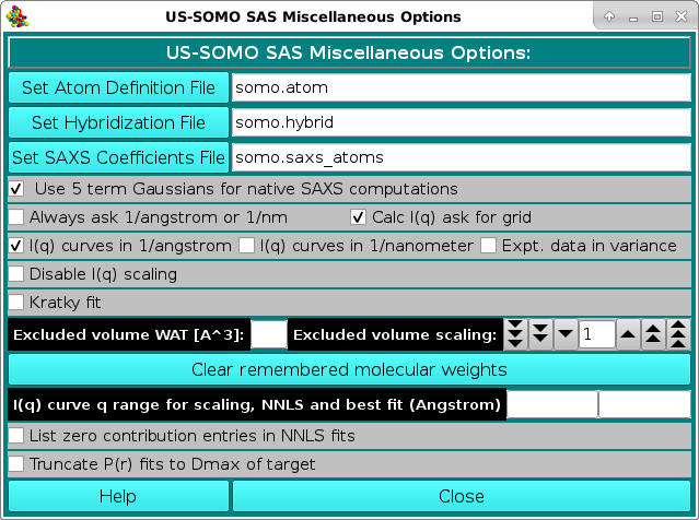 SOMO SAS Miscellaneous options