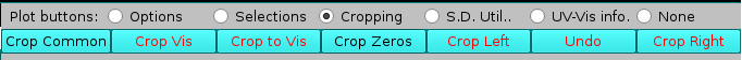 Somo-SAS UV-Vis module Cropping checkbox new buttons bar