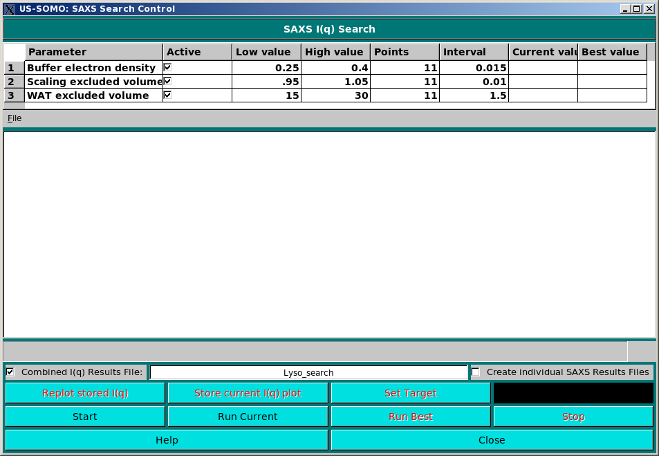 SOMO SAXS parameters search module