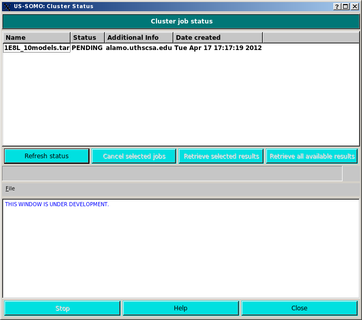 SOMO Cluster Check/Retrieval Module