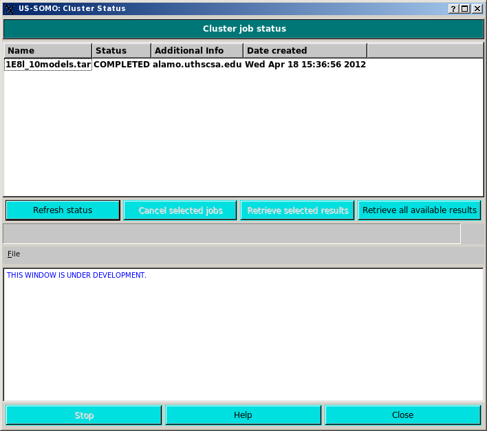 SOMO Cluster Check/Retrieval Module 2