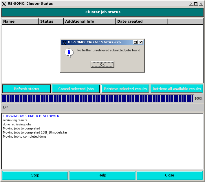 SOMO Cluster Check/Retrieval Module 3